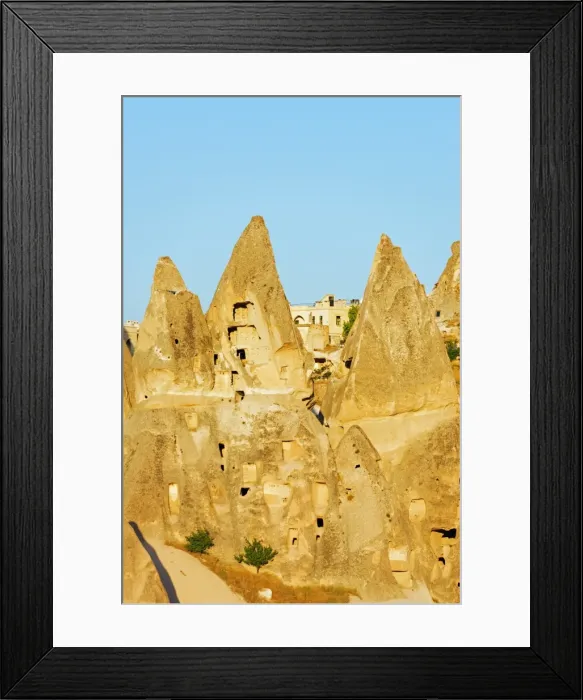 Framed Print : Rock-cut topography at Uchisar, UNESCO World Heritage Site, Cappadocia, Anatolia Framed Print : Rock-cut topography at Uchisar, UNESCO World Heritage Site, Cappadocia, Anatolia