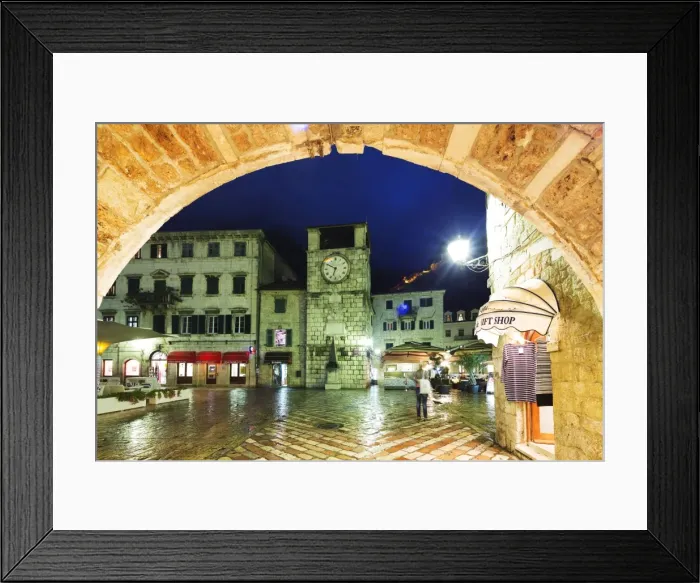 Framed Print : Clock tower, Kotor, UNESCO World Heritage Site, Montenegro, Europe Framed Print : Clock tower, Kotor, UNESCO World Heritage Site, Montenegro, Europe
