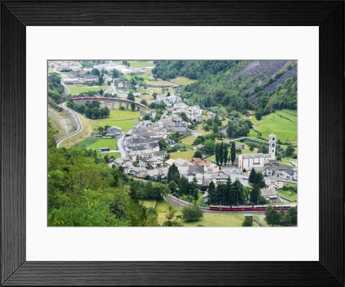 Framed Print : Circular railway viaduct, Brusio, Val Poschiavo, Graubunden, Switzerland, Europe Framed Print : Circular railway viaduct, Brusio, Val Poschiavo, Graubunden, Switzerland, Europe