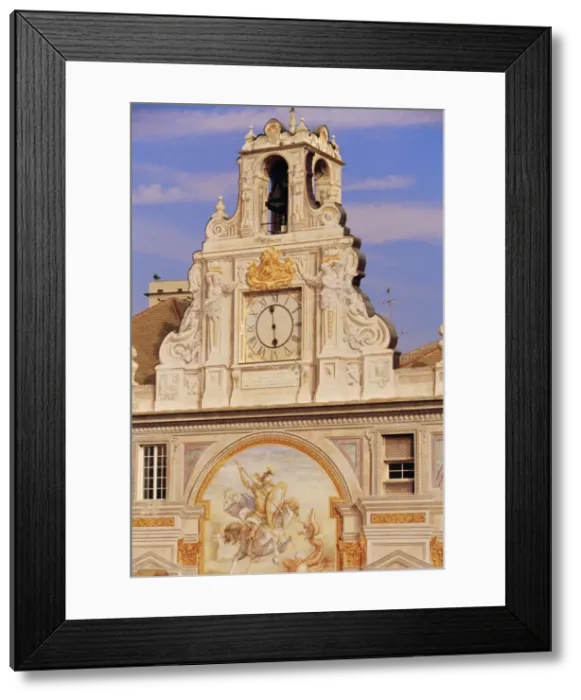 Framed Print : Top section of the Palazzo San Giorgio Framed Print : Top section of the Palazzo San Giorgio