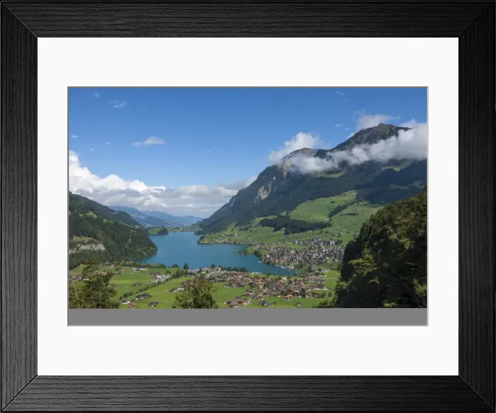 Framed Print : Lungern, Lungern See, Switzerland, Europe Framed Print : Lungern, Lungern See, Switzerland, Europe