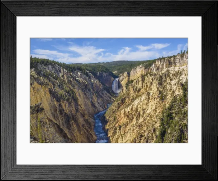 Framed Print : Artists Point looking towards Lower Falls, Grand Canyon, Yellowstone National Park Framed Print : Artists Point looking towards Lower Falls, Grand Canyon, Yellowstone National Park