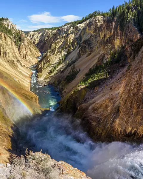 Grand Canyon of the Yellowstone River from Brink of the Lower Falls, Yellowstone National Park