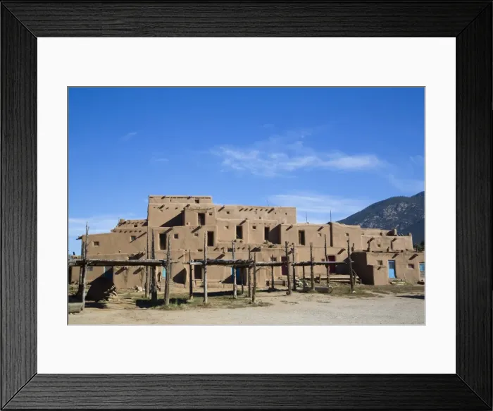 Framed Print : Taos Pueblo, UNESCO World Heritage Site, Pueblo dates to 1000 AD, New Mexico, United Framed Print : Taos Pueblo, UNESCO World Heritage Site, Pueblo dates to 1000 AD, New Mexico, United
