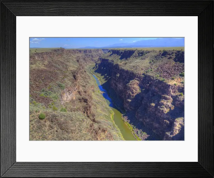 Framed Print : Rio Grande Gorge, taken from Rio Grande Gorge Bridge, near Taos, New Mexico, United Framed Print : Rio Grande Gorge, taken from Rio Grande Gorge Bridge, near Taos, New Mexico, United