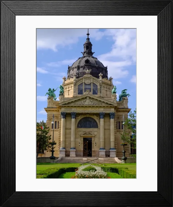Framed Print : Szechenyi Thermal Bath, Budapest, Hungary, Europe Framed Print : Szechenyi Thermal Bath, Budapest, Hungary, Europe