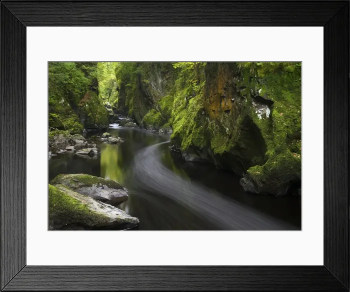 Framed Print : Fairy Glen in autumn, Betwys-y-Coed, Conwy Valley, Wales, United Kingdom, Europe