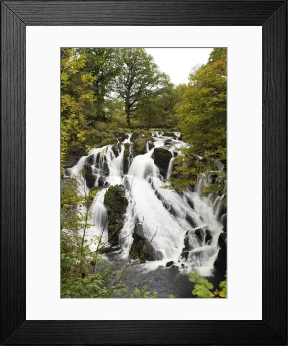 Framed Print : Swallow Falls in autumn, near Betwys-y-Coed, on River Llugwy, Conwy, Wales, United Kingdom Framed Print : Swallow Falls in autumn, near Betwys-y-Coed, on River Llugwy, Conwy, Wales, United Kingdom