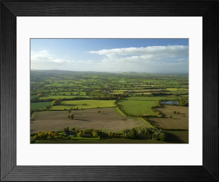 Framed Print : View of Shropshire countryside from the top of Lawley, Shropshire Hills, Shropshire Framed Print : View of Shropshire countryside from the top of Lawley, Shropshire Hills, Shropshire
