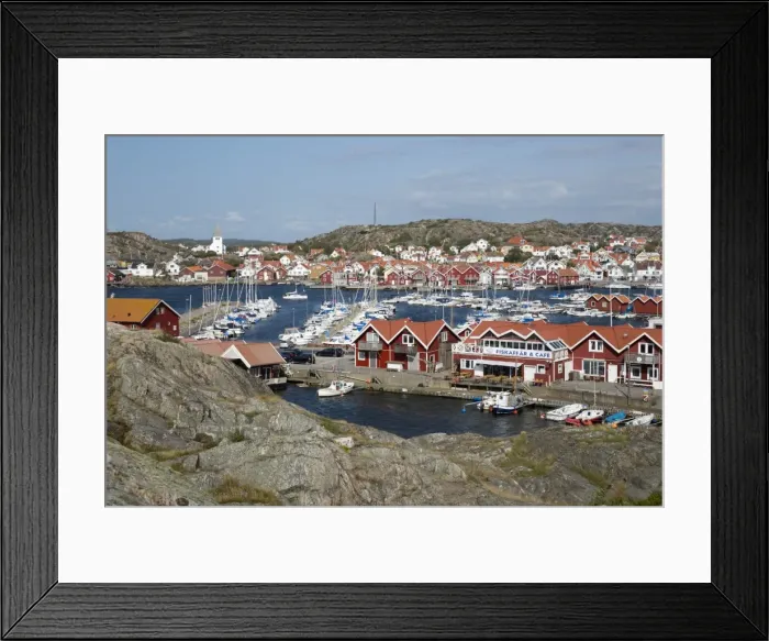 Framed Print : View over town and harbour, Skarhamn, Tjorn, Bohuslan Coast, southwest Sweden, Sweden Framed Print : View over town and harbour, Skarhamn, Tjorn, Bohuslan Coast, southwest Sweden, Sweden