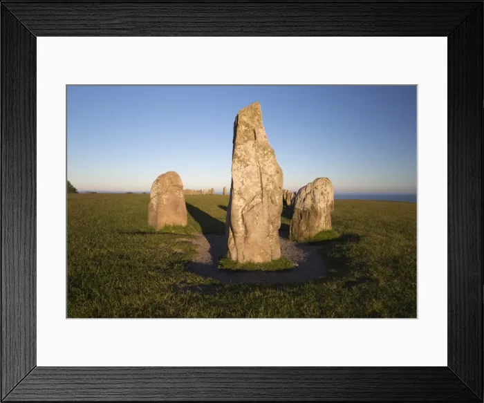 Framed Print : Boat shaped standing stones of Ales Stenar, Kaseberga, Skane, South Sweden, Sweden Framed Print : Boat shaped standing stones of Ales Stenar, Kaseberga, Skane, South Sweden, Sweden
