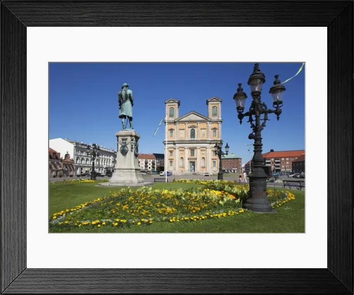 Framed Print : Baroque church of Fredrikskyrkan, Stortorget, Karlskrona, Blekinge, South Sweden Framed Print : Baroque church of Fredrikskyrkan, Stortorget, Karlskrona, Blekinge, South Sweden