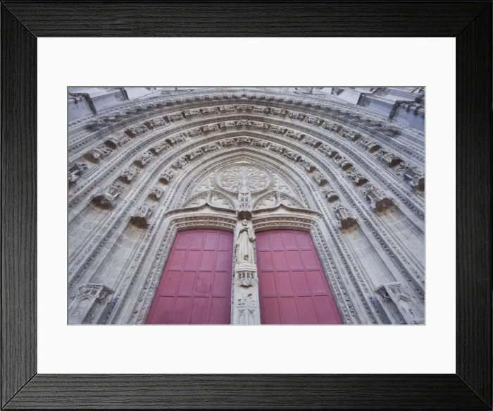 Framed Print : The entrance to Cathedral of Saint Paul and Saint Peter (Cathedrale Saint-Pierre-et-Saint-Paul Framed Print : The entrance to Cathedral of Saint Paul and Saint Peter (Cathedrale Saint-Pierre-et-Saint-Paul