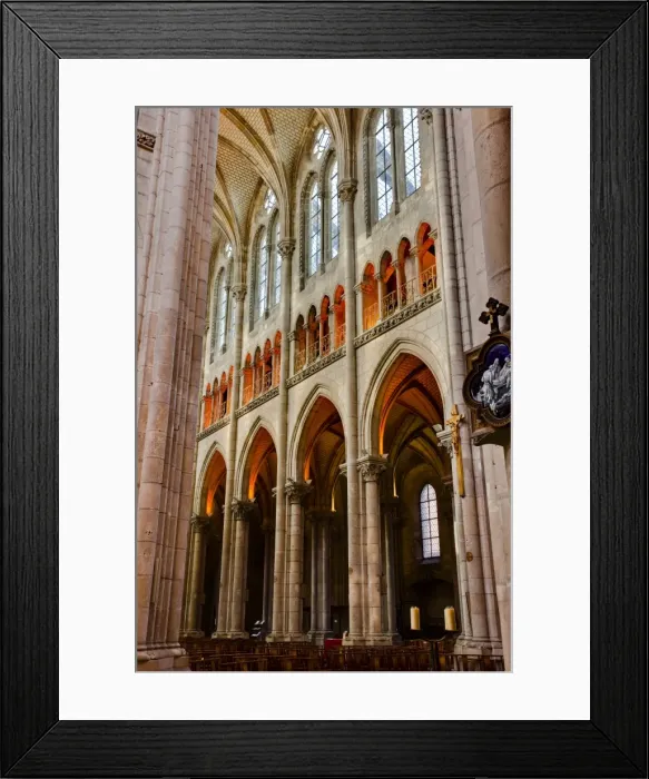 Framed Print : The interior of the Basilique de Saint Nicholas in the city of Nantes, Loire-Atlantique Framed Print : The interior of the Basilique de Saint Nicholas in the city of Nantes, Loire-Atlantique