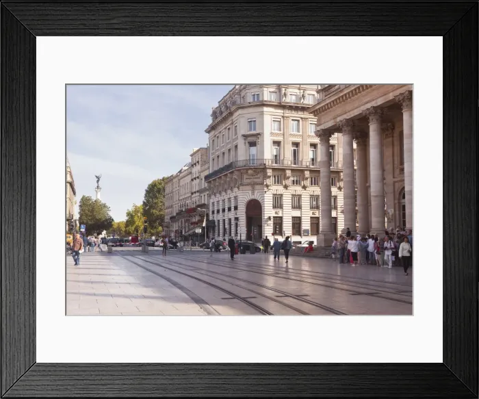 Framed Print : Place de la Comedie in the city of Bordeaux, Gironde, Aquitaine, France, Europe