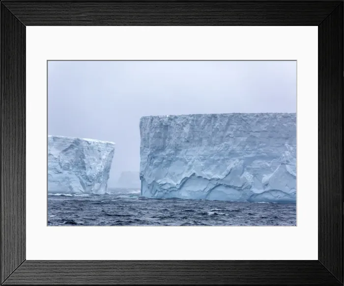 Framed Print : Huge tabular icebergs broken off from B-17A Iceberg near Cooper Bay, South Georgia Framed Print : Huge tabular icebergs broken off from B-17A Iceberg near Cooper Bay, South Georgia