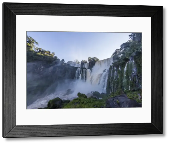 Framed Print : A view from the lower trail, Iguazu Falls National Park, UNESCO World Heritage Site Framed Print : A view from the lower trail, Iguazu Falls National Park, UNESCO World Heritage Site