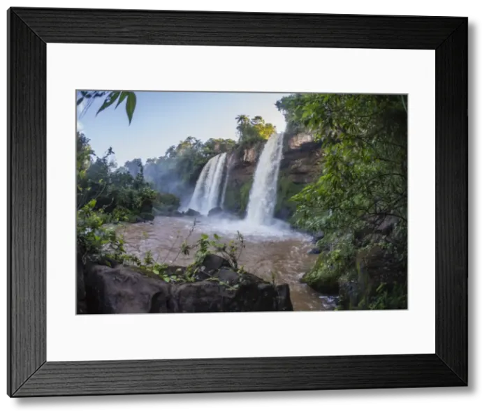 Framed Print : A view from the lower trail, Iguazu Falls National Park, UNESCO World Heritage Site Framed Print : A view from the lower trail, Iguazu Falls National Park, UNESCO World Heritage Site
