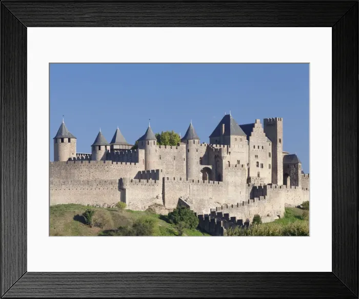 Framed Print : La Cite, medieval fortress city, Carcassonne, UNESCO World Heritage Site, Languedoc-Roussillon Framed Print : La Cite, medieval fortress city, Carcassonne, UNESCO World Heritage Site, Languedoc-Roussillon