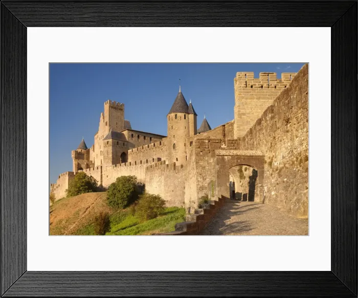 Framed Print : La Cite, medieval fortress city, Carcassonne, UNESCO World Heritage Site, Languedoc-Roussillon Framed Print : La Cite, medieval fortress city, Carcassonne, UNESCO World Heritage Site, Languedoc-Roussillon