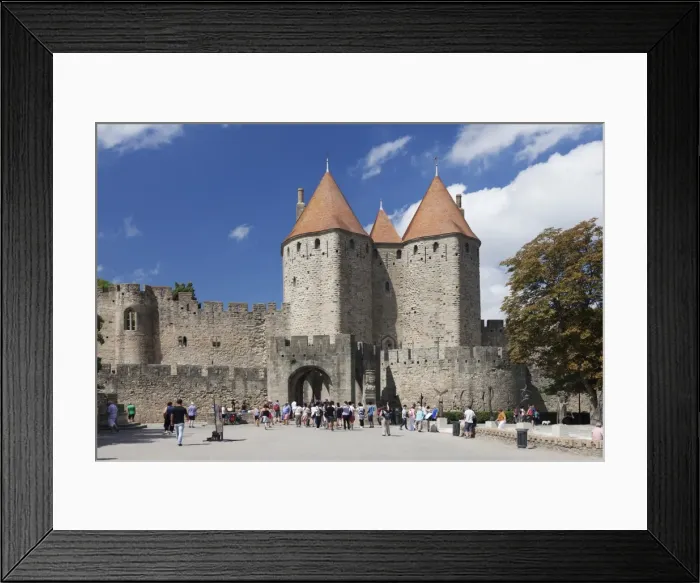 Framed Print : La Cite, medieval fortress city, Carcassonne, UNESCO World Heritage Site, Languedoc-Roussillon Framed Print : La Cite, medieval fortress city, Carcassonne, UNESCO World Heritage Site, Languedoc-Roussillon