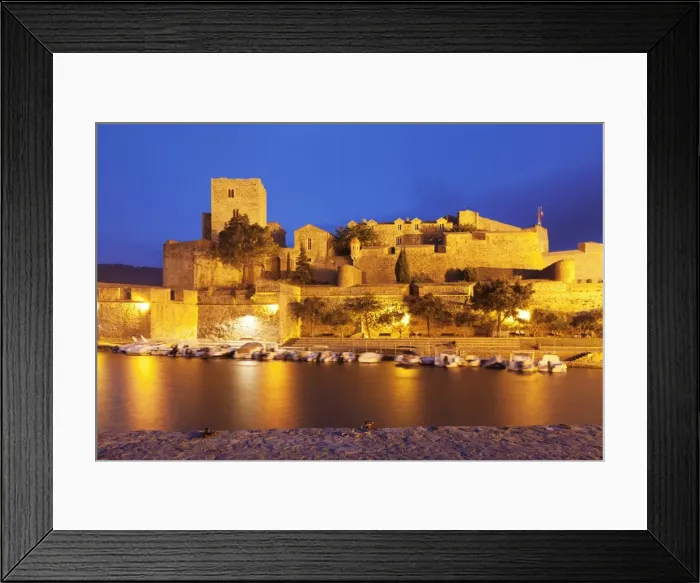 Framed Print : Chateau Royal and port, Collioure, Pyrenees-Orientales, Languedoc-Roussillon, France Framed Print : Chateau Royal and port, Collioure, Pyrenees-Orientales, Languedoc-Roussillon, France