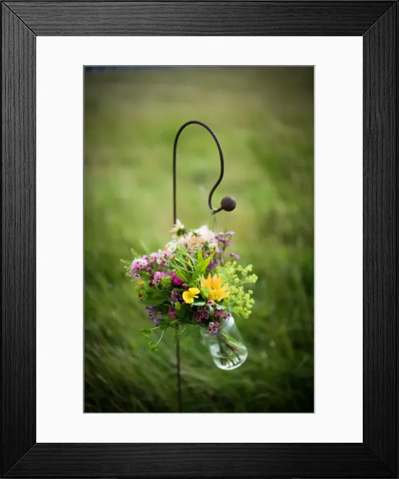 Framed Print : Bouquet in jar, United Kingdom, Europe Framed Print : Bouquet in jar, United Kingdom, Europe