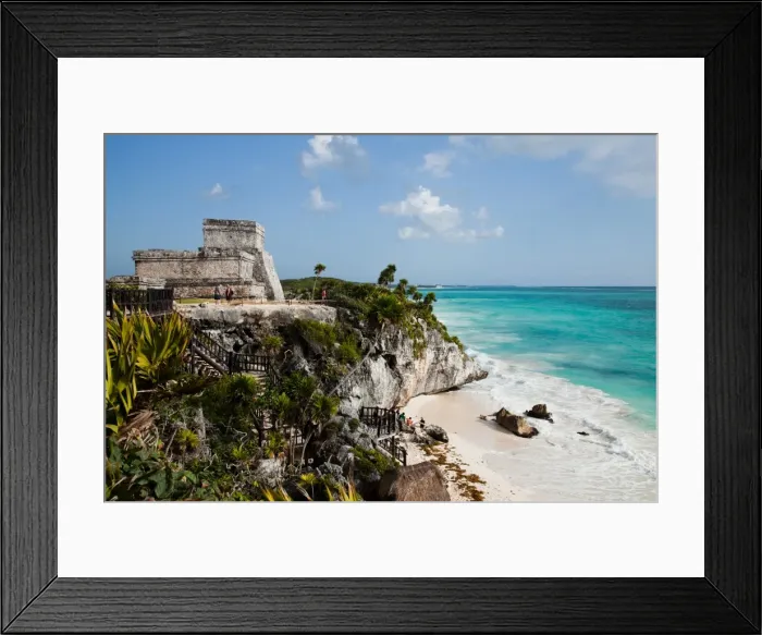 Framed Print : El Castillo at Tulum, Yucatan, Mexico, North America Framed Print : El Castillo at Tulum, Yucatan, Mexico, North America