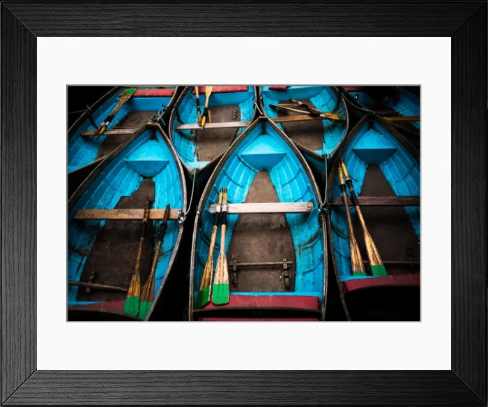 Framed Print : Boats in Oxford, Oxfordshire, England, United Kingdom, Europe Framed Print : Boats in Oxford, Oxfordshire, England, United Kingdom, Europe