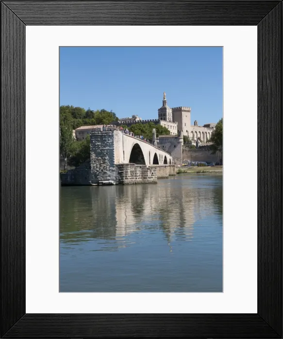Framed Print : Pont St. Benezet, bridge on the River Rhone in the historic city of Avignon, UNESCO Framed Print : Pont St. Benezet, bridge on the River Rhone in the historic city of Avignon, UNESCO