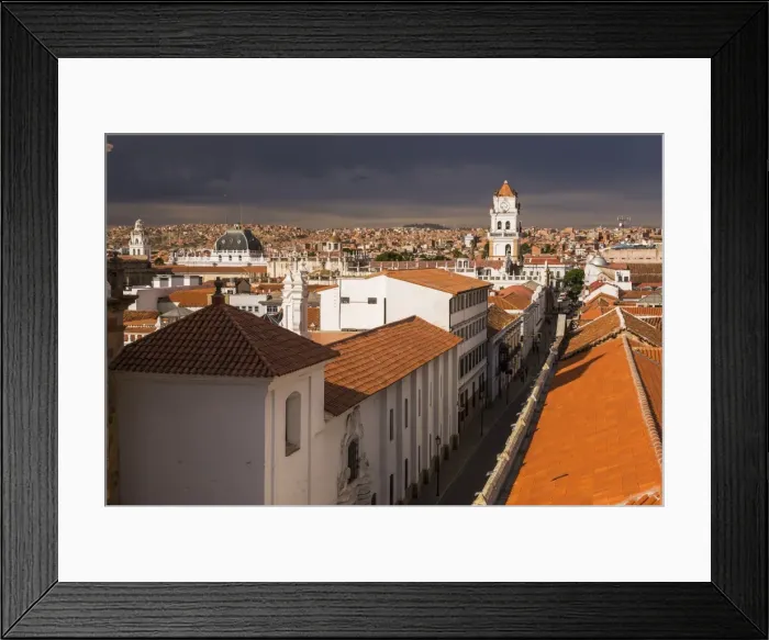 Framed Print : Historic City of Sucre seen from Iglesia Nuestra Senora de La Merced (Church of Our Lady of Mercy) Framed Print : Historic City of Sucre seen from Iglesia Nuestra Senora de La Merced (Church of Our Lady of Mercy)