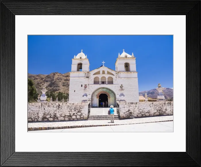 Framed Print : Iglesia de Santa Ana de Maca, a church in Maca, Colca Canyon, Peru, South America Framed Print : Iglesia de Santa Ana de Maca, a church in Maca, Colca Canyon, Peru, South America