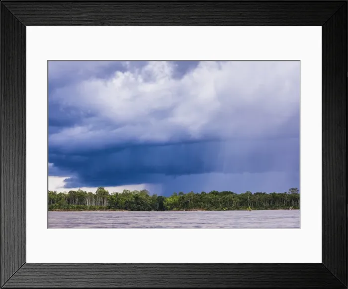 Framed Print : Amazon Rainforest storm, Coca, Ecuador, South America Framed Print : Amazon Rainforest storm, Coca, Ecuador, South America