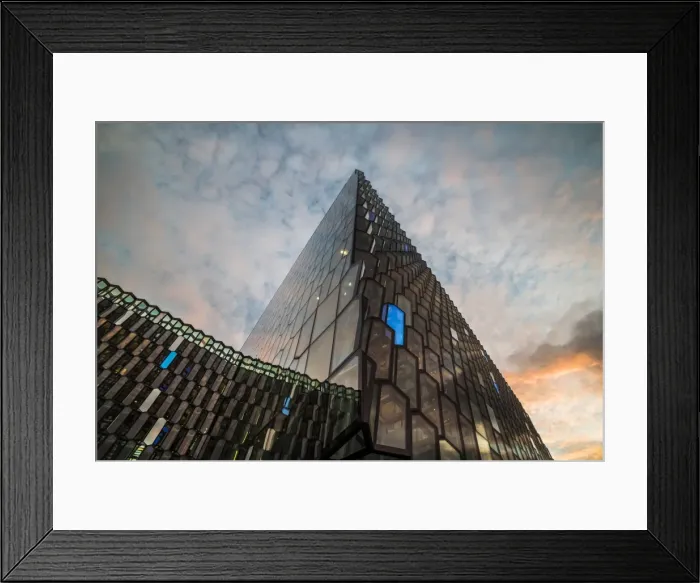 Framed Print : Harpa Concert Hall and Conference Centre at sunrise, Reykjavik, Iceland, Polar Regions Framed Print : Harpa Concert Hall and Conference Centre at sunrise, Reykjavik, Iceland, Polar Regions