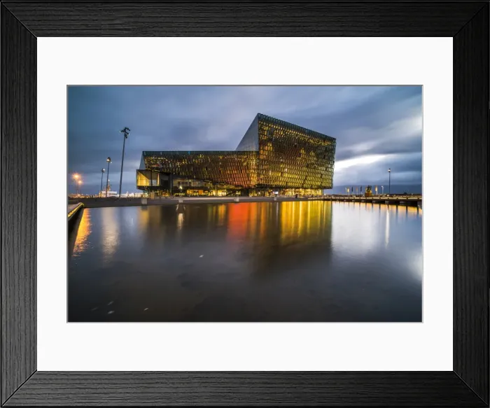Framed Print : Harpa Concert Hall and Conference Centre at night, Reykjavik, Iceland, Polar Regions Framed Print : Harpa Concert Hall and Conference Centre at night, Reykjavik, Iceland, Polar Regions