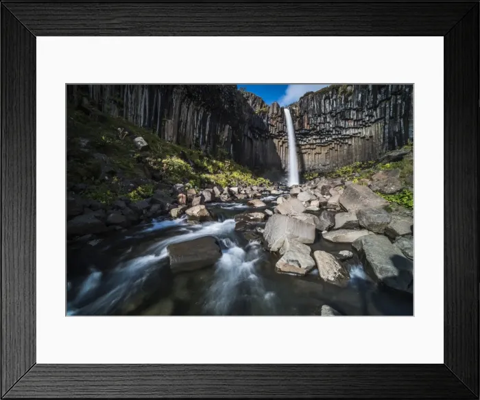Framed Print : Svartifoss (Black Waterfall) and the Basalt Columns, Skaftafell, Vatnajokull National Park Framed Print : Svartifoss (Black Waterfall) and the Basalt Columns, Skaftafell, Vatnajokull National Park
