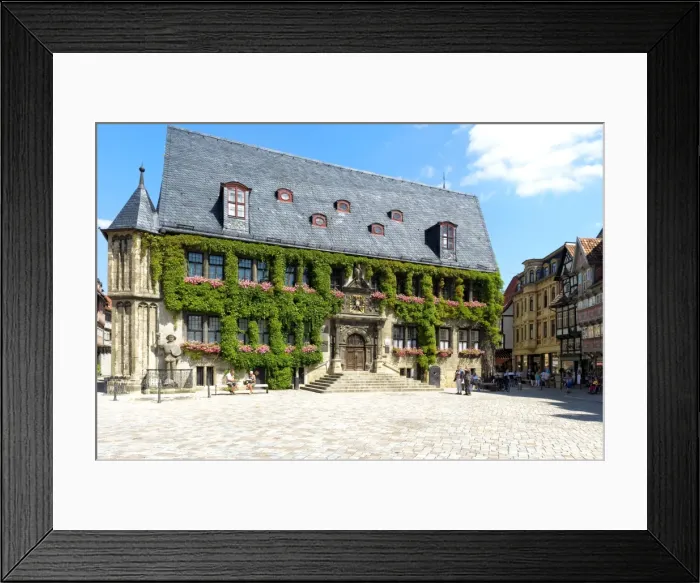 Framed Print : City Hall, Quedlinburg, UNESCO World Heritage Site, Harz, Saxony-Anhalt, Germany, Europe Framed Print : City Hall, Quedlinburg, UNESCO World Heritage Site, Harz, Saxony-Anhalt, Germany, Europe