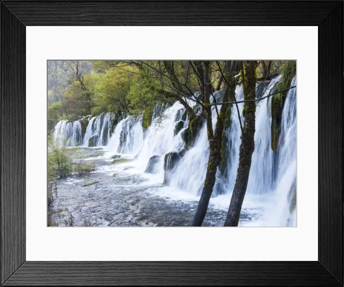 Framed Print : Arrow Bamboo Lake Waterfalls, Jiuzhaigou National Park, UNESCO World Heritage Site Framed Print : Arrow Bamboo Lake Waterfalls, Jiuzhaigou National Park, UNESCO World Heritage Site