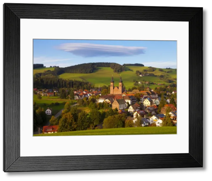 Framed Print : Overview of Saint Peter (Sankt Peter) at sunset, Black Forest, Baden-Wurttemberg Framed Print : Overview of Saint Peter (Sankt Peter) at sunset, Black Forest, Baden-Wurttemberg