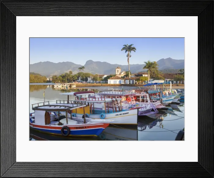 Framed Print : Paraty port, Rio de Janeiro State, Brazil, South America Framed Print : Paraty port, Rio de Janeiro State, Brazil, South America