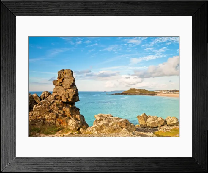 Framed Print : Porthmeor Beach, The Island, St. Ives, Cornwall, England, United Kingdom, Europe Framed Print : Porthmeor Beach, The Island, St. Ives, Cornwall, England, United Kingdom, Europe