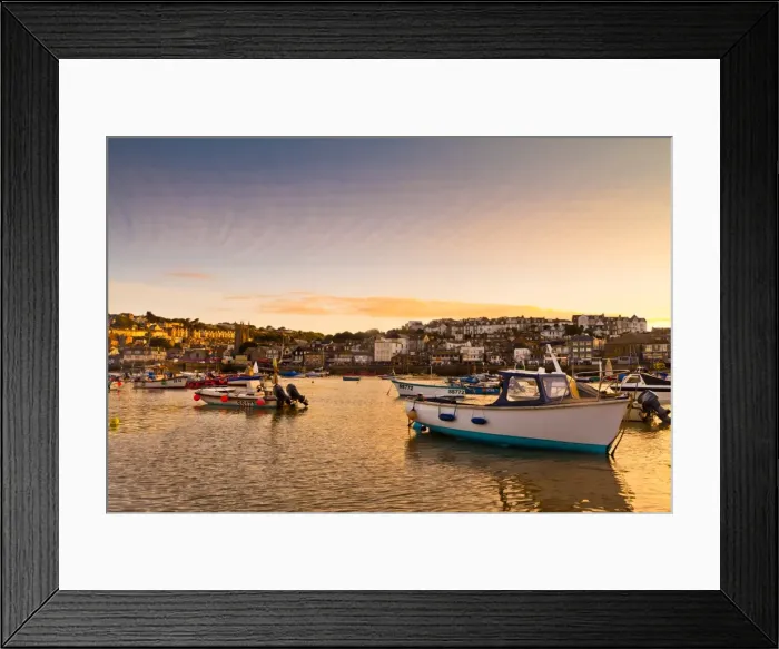 Framed Print : Sunset, St. Ives, Cornwall, England, United Kingdom, Europe Framed Print : Sunset, St. Ives, Cornwall, England, United Kingdom, Europe