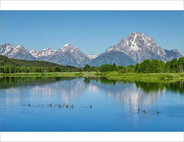 Small lake in Grand Teton National Park, Wyoming, United States of America, North America