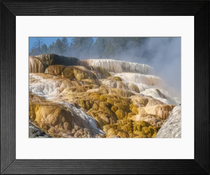 Framed Print : Mammoth Hot Springs terraces, Yellowstone National Park, UNESCO World Heritage Site Framed Print : Mammoth Hot Springs terraces, Yellowstone National Park, UNESCO World Heritage Site