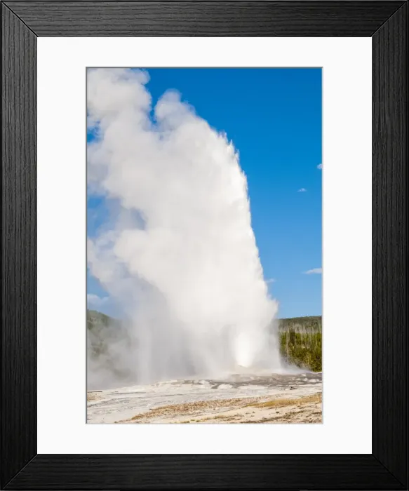 Framed Print : Old Faithful Geyser, Yellowstone National Park, UNESCO World Heritage Site, Wyoming Framed Print : Old Faithful Geyser, Yellowstone National Park, UNESCO World Heritage Site, Wyoming