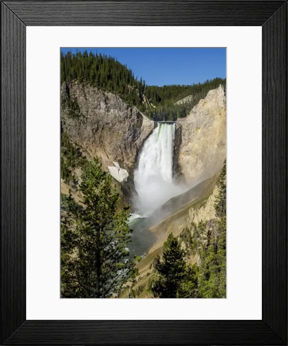 Framed Print : Lower Falls, Yellowstone National Park, UNESCO World Heritage Site, Wyoming, United Framed Print : Lower Falls, Yellowstone National Park, UNESCO World Heritage Site, Wyoming, United