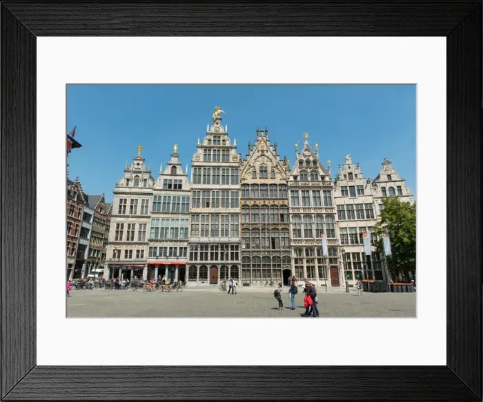 Framed Print : Grote Markt Guildhalls, Antwerp, Belgium, Europe Framed Print : Grote Markt Guildhalls, Antwerp, Belgium, Europe