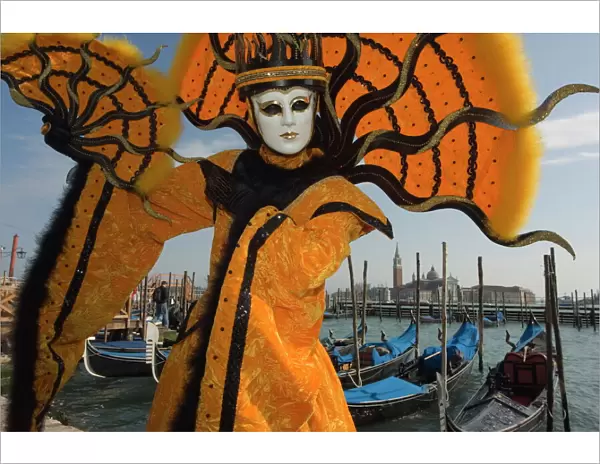Masked faces and costumes at the Venice Carnival