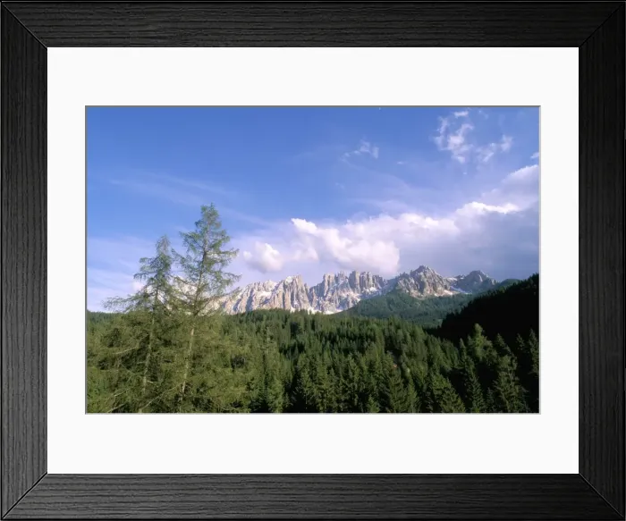 Framed Print : Peaks of Latemar range Framed Print : Peaks of Latemar range