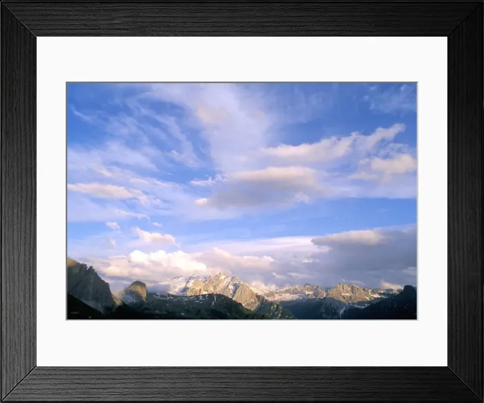 Framed Print : Clouds above Marmolada range Framed Print : Clouds above Marmolada range